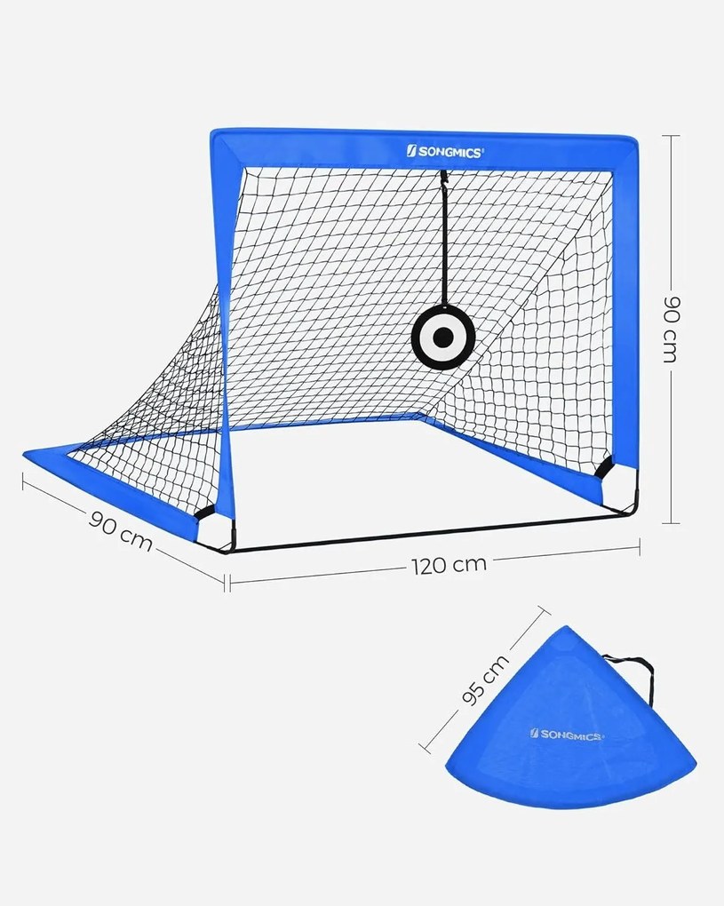 Focikapu gyerekeknek 2 darabos készlet, 90x120 cm, kék
