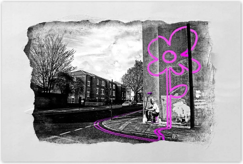 Poszter 60x40 Rózsaszín virág