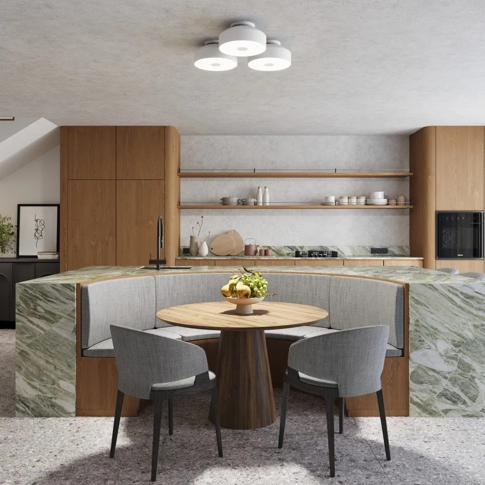 Fehér mennyezeti lámpa Omiq – Sollux