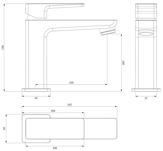 OMNIRES PM7410CR - Mosdócsap PARMA 15 cm fényezett króm