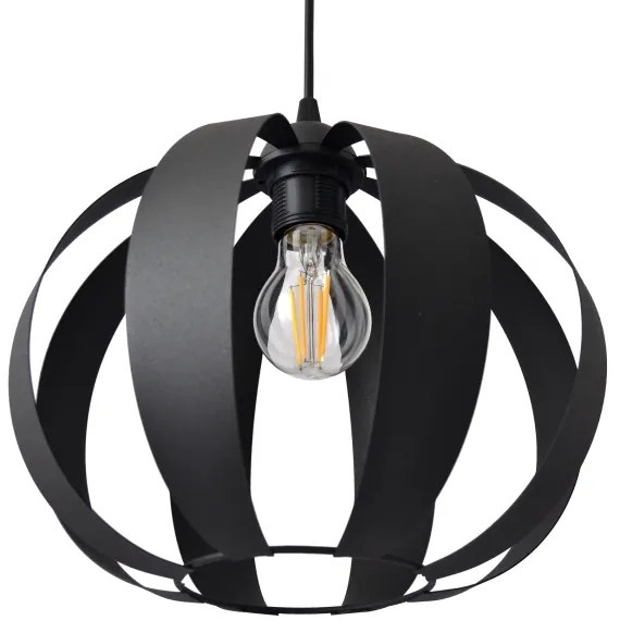 Csillár zsinóron NEWTON 1xE27/15W/230V fekete