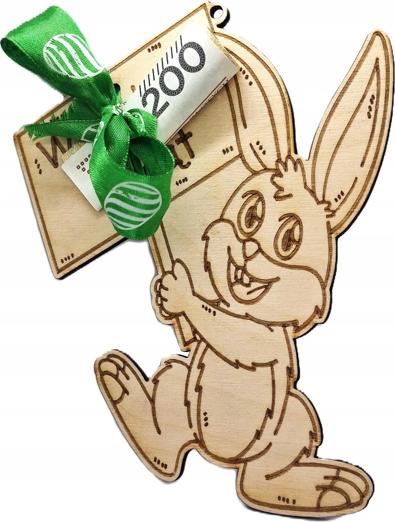 Ajándék húsvéti deszka pénz édesség medál nyuszi_2