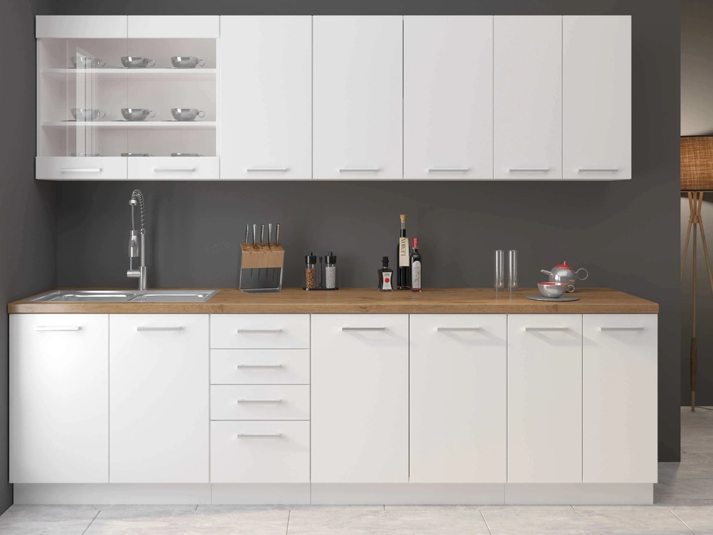 Sarok alsó konyhaszekrény Edris 89 x 89 DN 1F BB (fehér). 1032827
