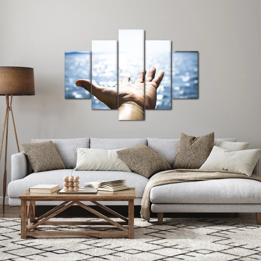 Nyitott tenyerek képe (150x105 cm)