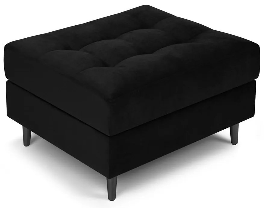 Santo fekete bársony lábtartó - Milo Casa