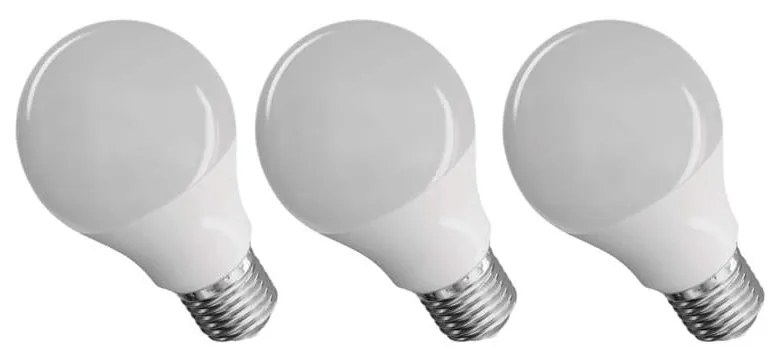 Classic Warm White 3 db LED izzó, A60, WW, 8,5W E27 - EMOS