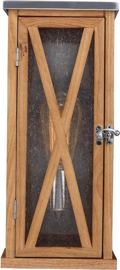 ELSTEAD FE-LUMIERE-S1OAK LUMIERE Klasszikus Kültéri Fali Lámpa Tölgy, Ezüst E27 IP44