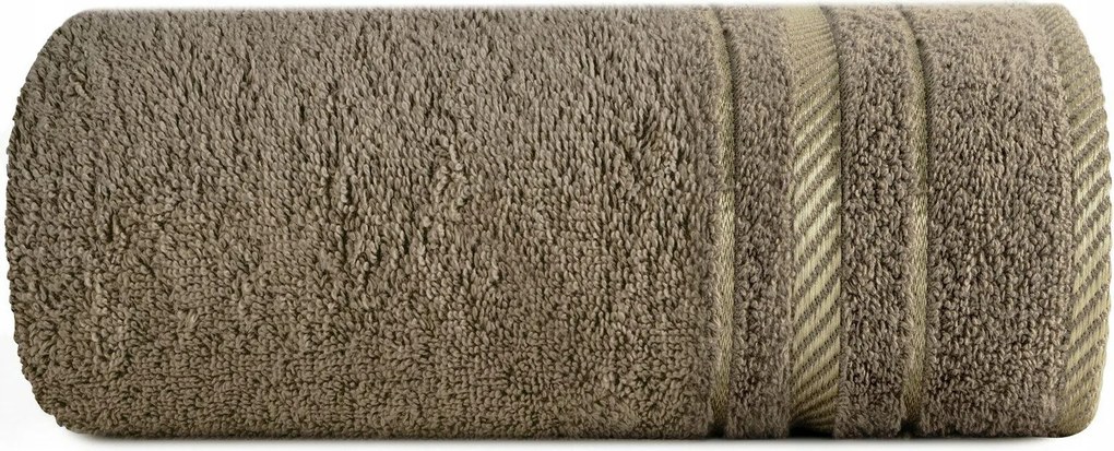 Koral törölköző 30x50 cm barna frottír 480g/m2