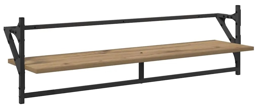 vidaXL Fali polc készlet 6 pcs Artisan tölgy 100 x 25 x 30 cm Faanyag