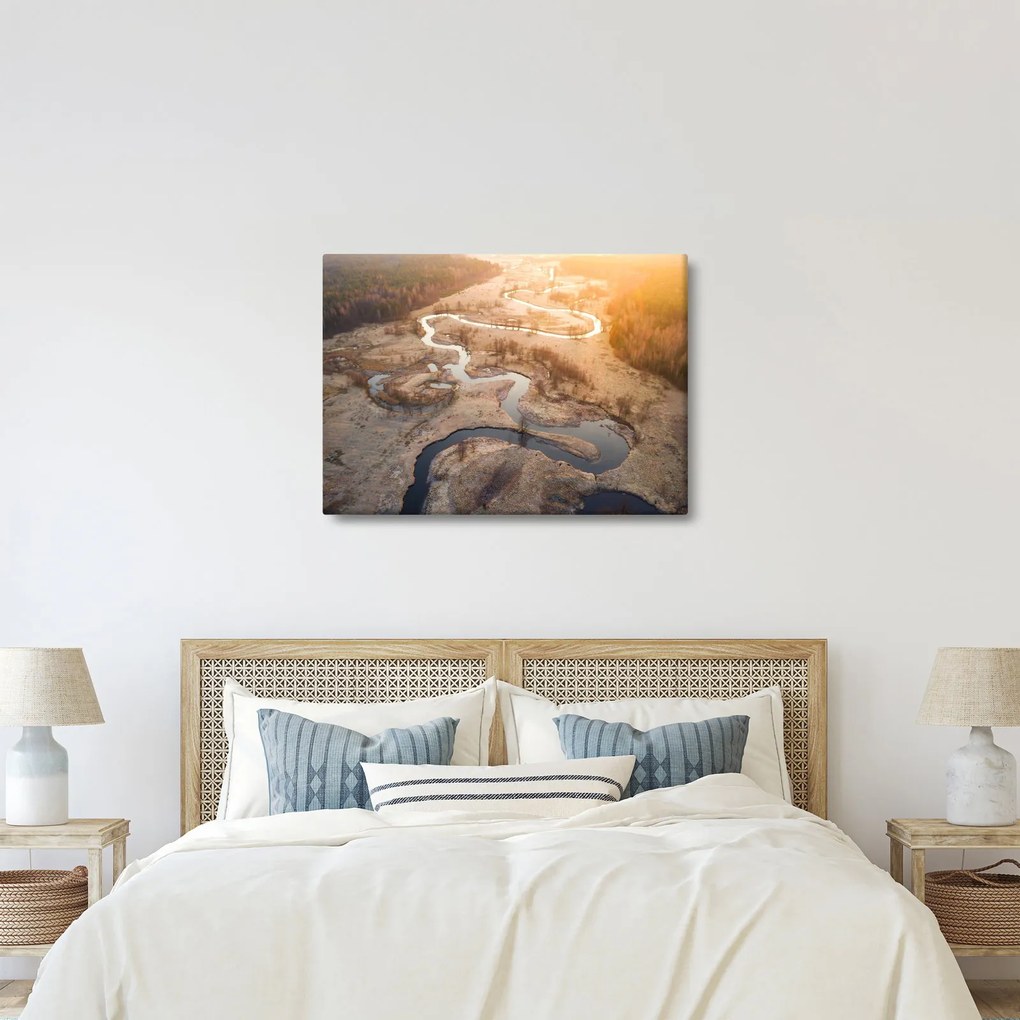 Kép - Hajnal a kanyarulaton (70x50 cm)