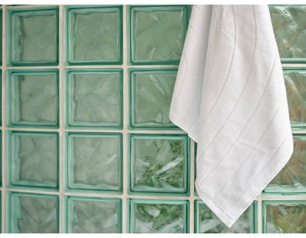 Fehér frottír pamut törölköző 50x100 cm Time – Zone