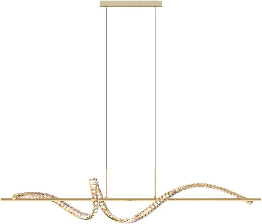 ZUMA LINE MD3170-1-3GT ATHESA Modern Led Függesztett Lámpa Arany LED IP20