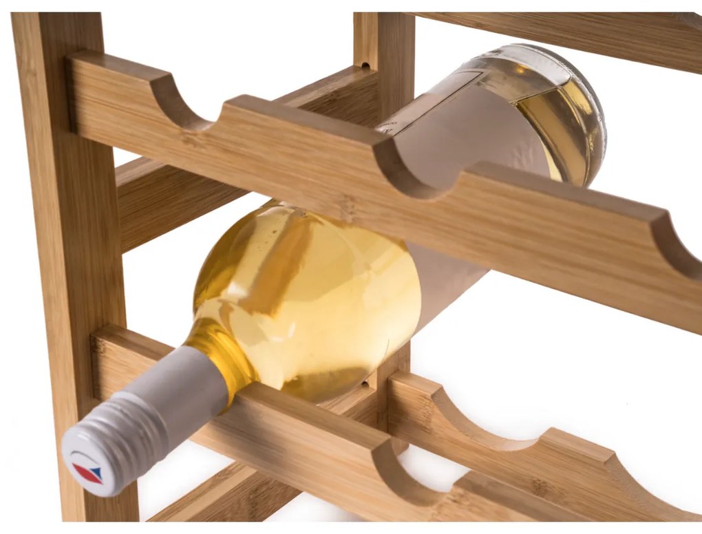 G21 Bambusz borosállvány, 16 palackos