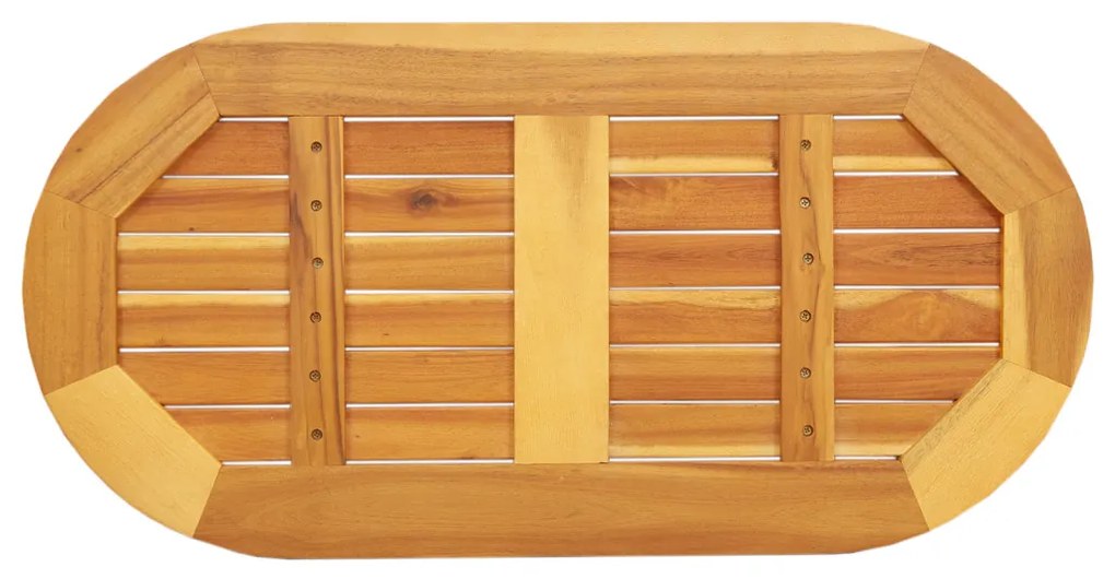 Asztallap 80x40x2,2 cm Ovális Tömör Fa Akác