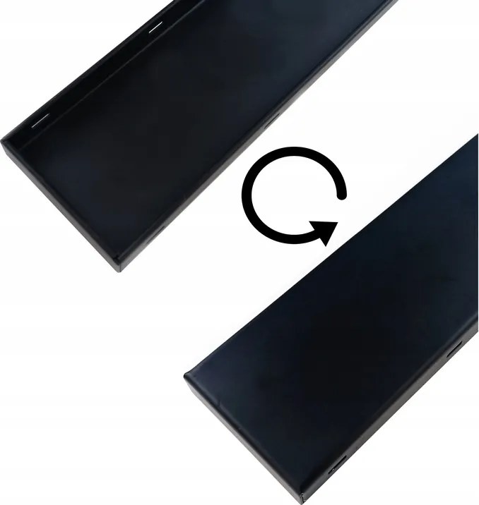 Csempe Alatti Lineáris Lefolyótisztító 2IN1 Rozsdamentes Acél Matt Fekete 90CM