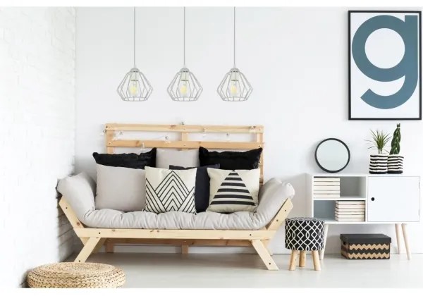 Csillár zsinóron CEED 3xE27/60W/230V szürke