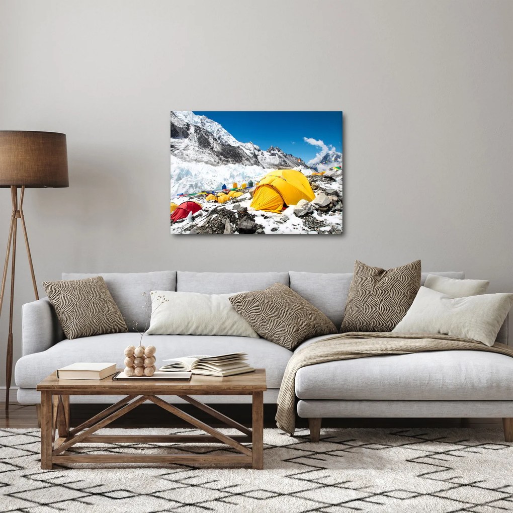 Kép - Kemping a hegyekben (70x50 cm)