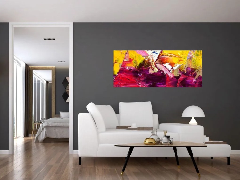 Absztrakció kép - festmény (120x50 cm)