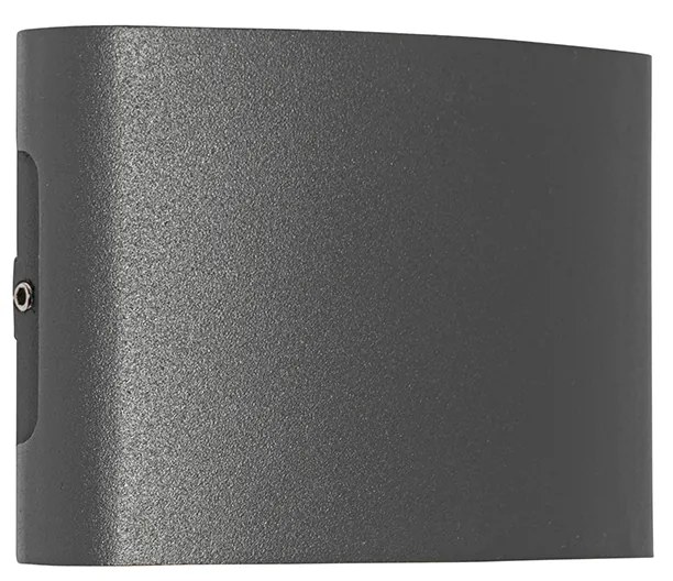 Kültéri fali lámpa sötétszürke, LED-del, 4-lámpás, IP54 - Silly