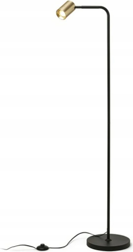 Állólámpa Rendl Flynn I fekete/szálcsiszolt sárgaréz GU10 9W 230V