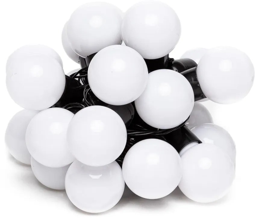 Fehér LED fényfüzér, 20 gömbbel - Bonami Essentials
