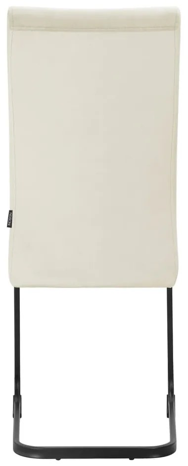 Krémszínű bársony étkezőszék szett 2 db-os Sia – Støraa