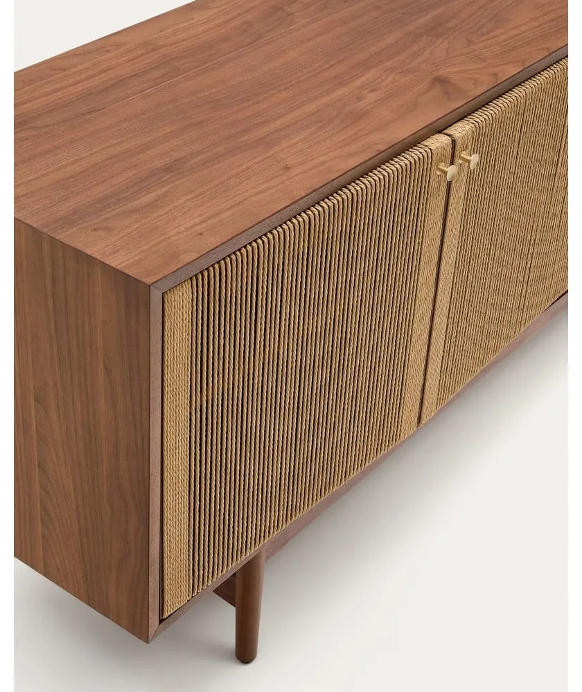 Barna alacsony komód diófa dekorral 180x73 cm Elan – Kave Home