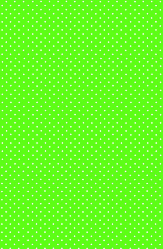 Zöld White Dots papír asztalterítő 120x180 cm