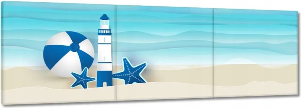 Vászonkép 90x30 Gyerek tengerész motívum