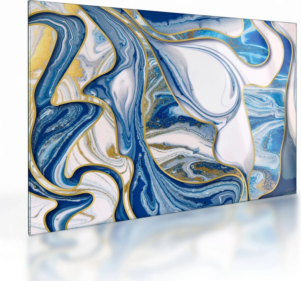 Kép - Márványhullámok (üvegen) (70x50 cm)