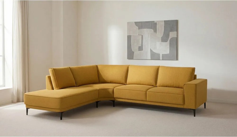 Mustársárga sarokkanapé (bal oldali) Copenhagen – Scandic