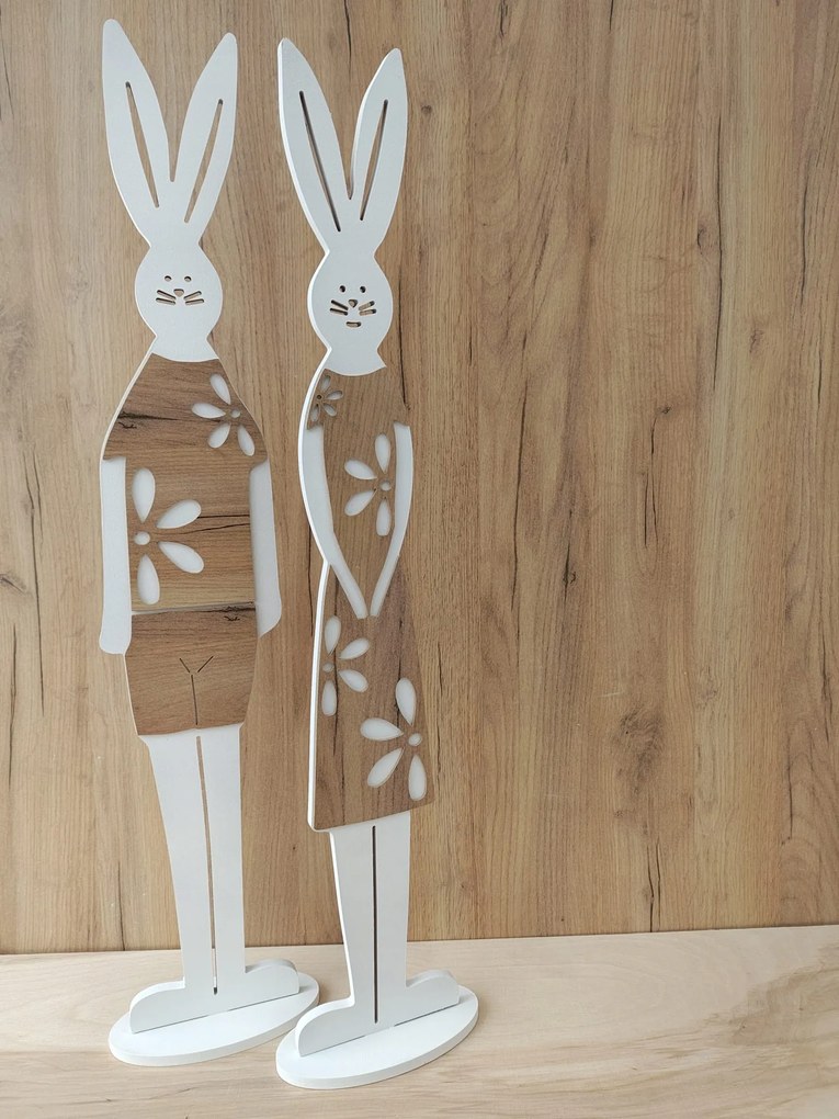 Draka Húsvéti Dekoráció Nyuszi szett 79x15 77x14 cm