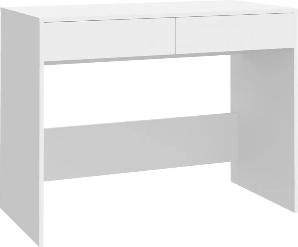 vidaXL fehér szerelt fa íróasztal 101 x 50 x 76,5 cm