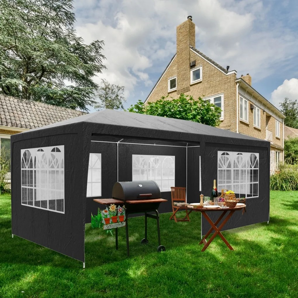 NEAPOL rendezvénysátor, 3x6m, antracit Jurhan