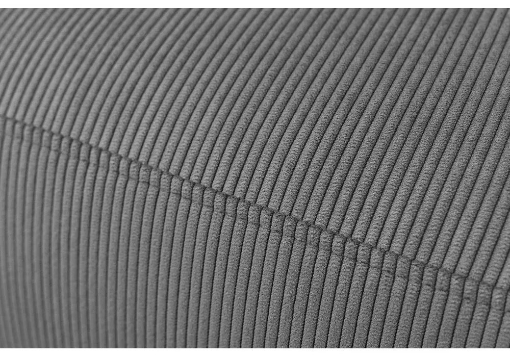 Szürke bársony sarokkanapé Enjoy – Bobochic Paris