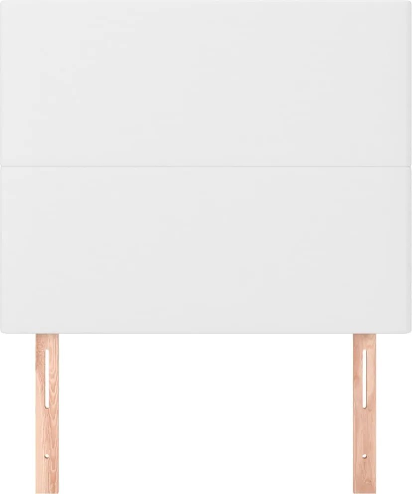 fehér műbőr fejtámla 80x5x118/128 cm