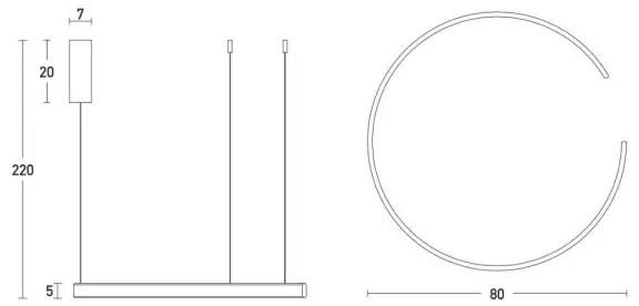 Zambelis 2013 - LED Dimmelhető csillár zsinóron LED/40W/230V barna