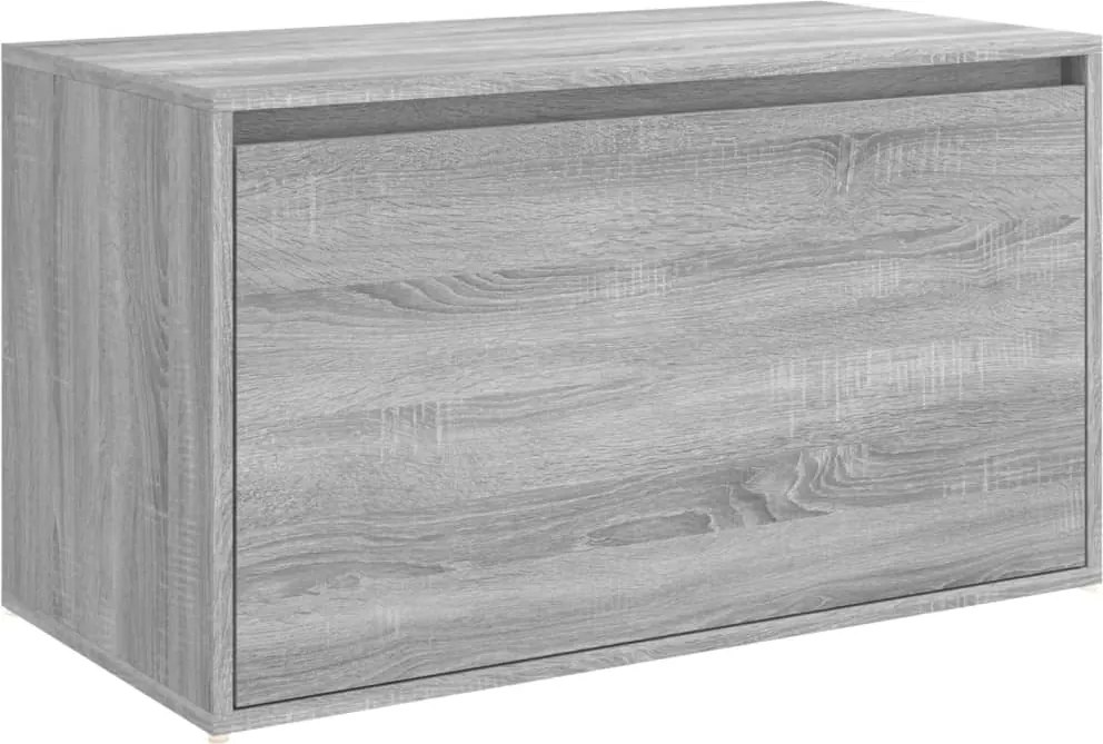 vidaXL szürke sonoma színű szerelt fa előszobapad 80 x 40 x 45 cm