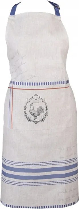 Bézs pamut kötény kakassal Devine French Roster 70x85 cm