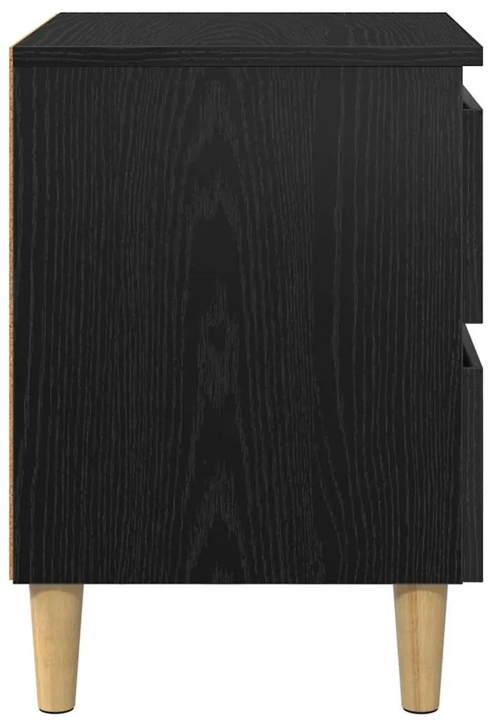 vidaXL Ágyat tartó szekrény Fekete tölgy 40 x 35 x 50 cm Faanyag