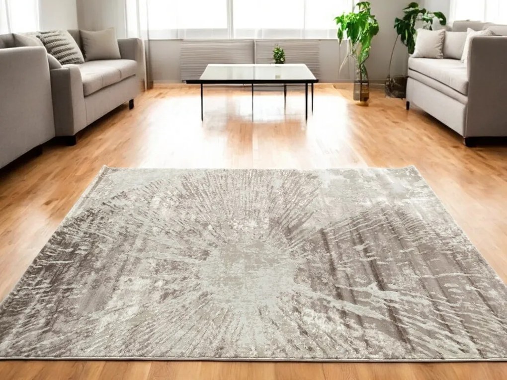 Veston 51262 bézs modern szőnyeg 60x110 cm