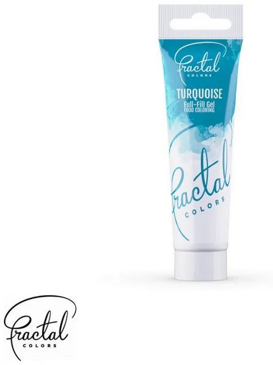 Fractal Full-Fill Gél Állagú Ételszínezék - Türkiz, 30g