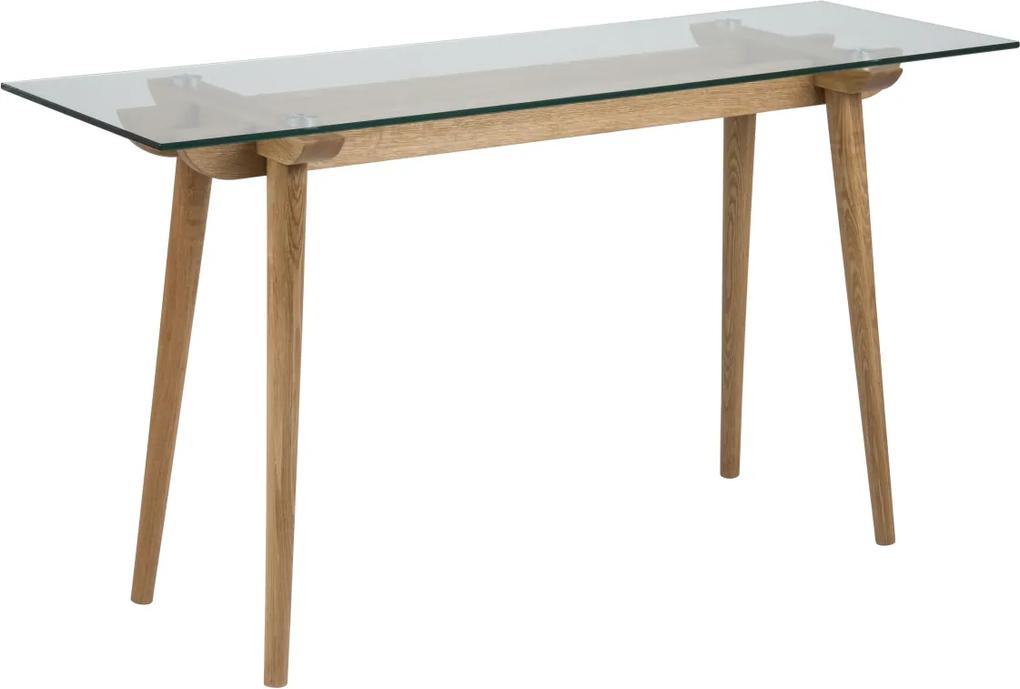 Konzol asztal Niharika 140 cm üveg