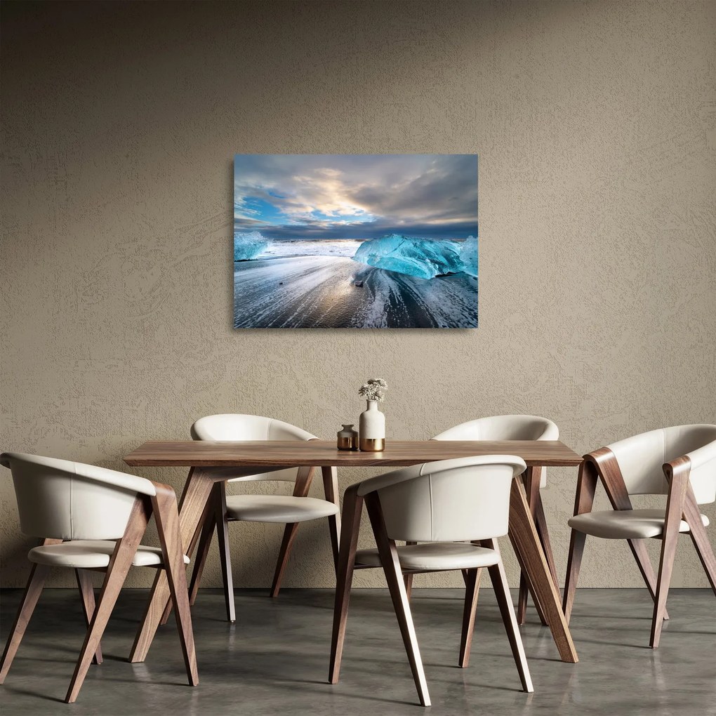 Üveg kép - Diamond Beach (70x50 cm)