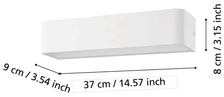 Fehér LED fali lámpa SANIA 4 – EGLO