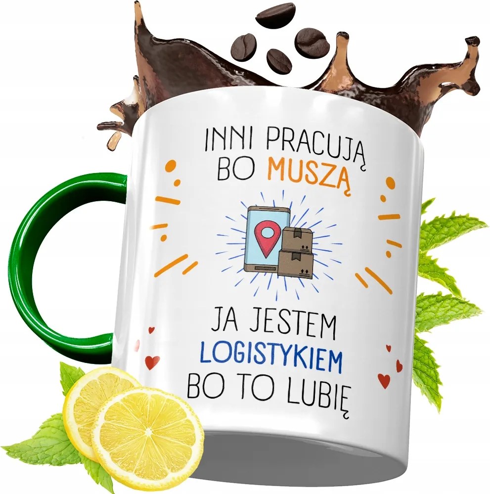 Zöld Bögre Logisztikusnak Születésnapi Ajándék fényképes nyomtatással