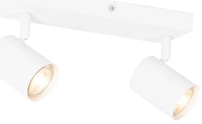 Modern mennyezeti lámpa fehér 2-lámpás állítható téglalap alakú - Jeana