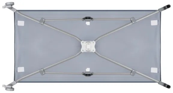 Lionelo - STEFI utazóágy, kék-szürke