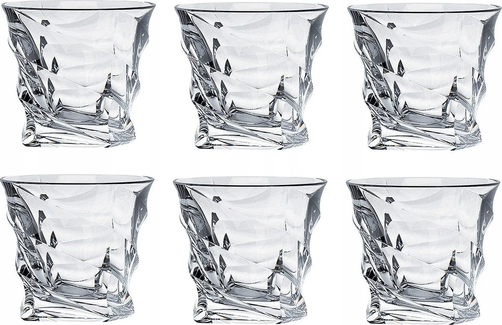 Bohemia Casablanca Szett 6 db Whisky/Vizes Pohár Készlet, 300 ml-es Poharak