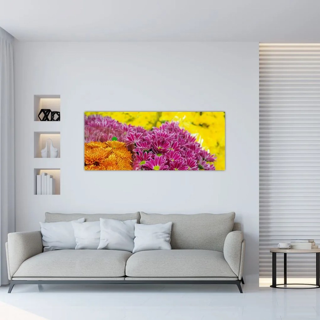 Rózsaszín virág képe (120x50 cm)